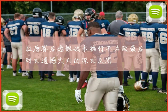 拉唐赛后感慨战术执行不力致最后时刻遗憾失利的深刻反思